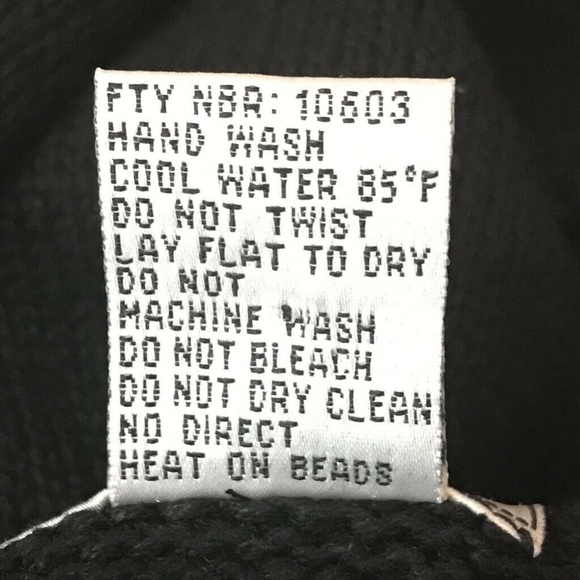 Vtg Studio Collection Sweater Black Jewel Turqoise - Picture 8 of 8